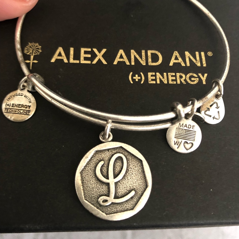 SOLD Alex and Ani L Initial Bracelet